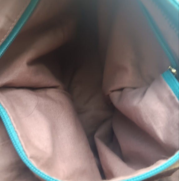 ANABAGLISH Large Turqoise Leather Boho Crossbody Handbag ⚘️ - Picture 6 of 13